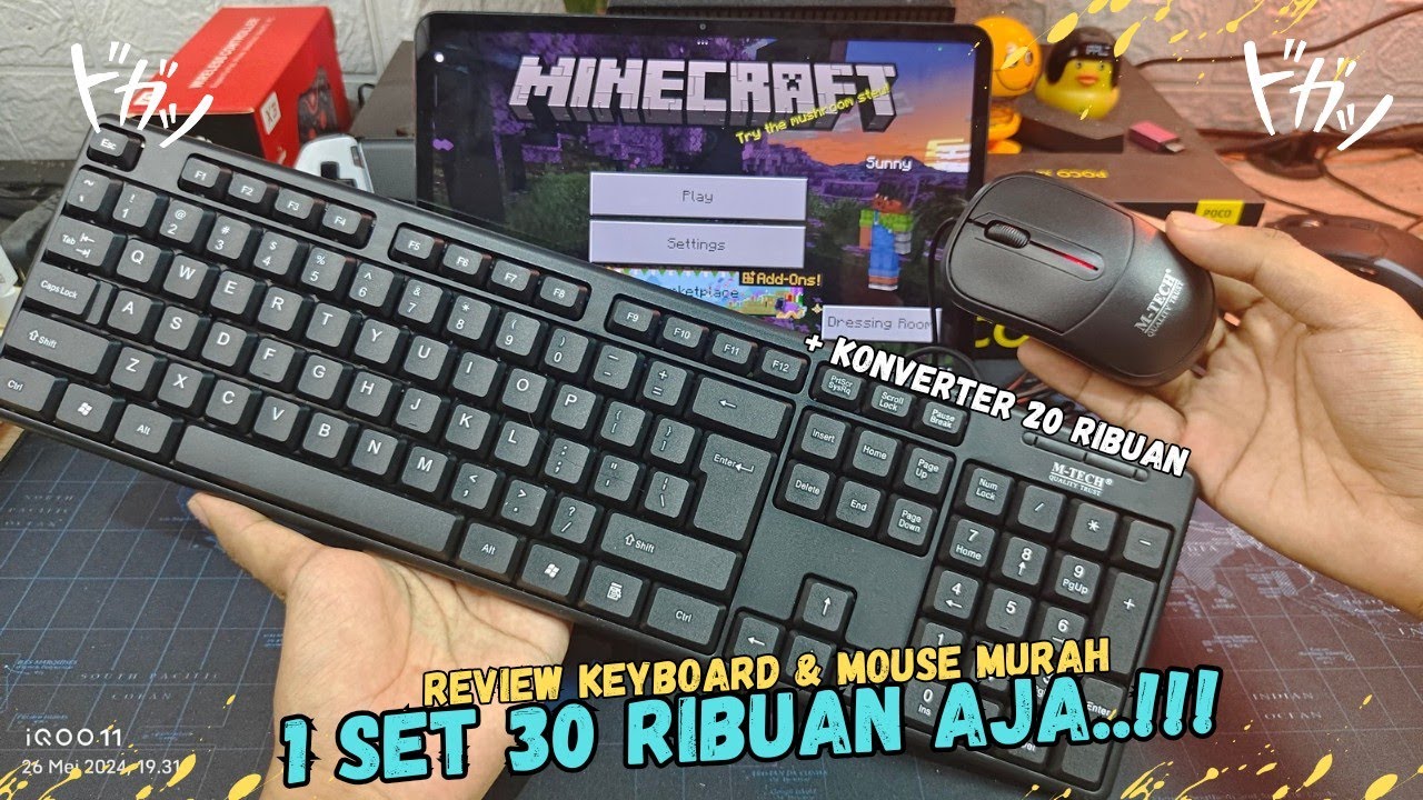 Rekomendasi Keyboard & Mouse Murah 1 Set Cuma 30 Ribuan - Cocok Buat Main Game & Ngetik