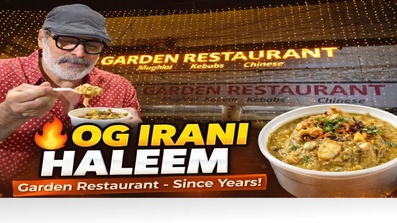 Hyderabad’s OG Irani Haleem | Garden Restaurant 50+ Years Taste 