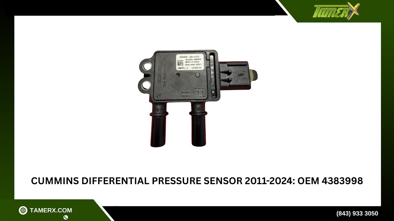Cummins Differential Pressure Sensor 2011-2024: OEM 4383998