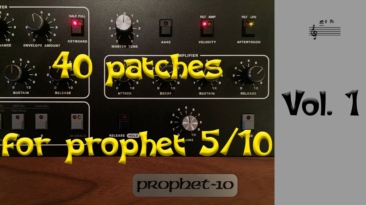 40 patches for Prophet 5 rev4 Vol. 1
