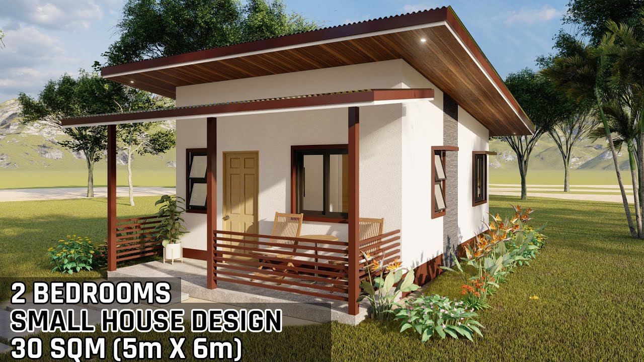 SMALL HOUSE DESIGN 30SQM (5m X 6m) | 2 BEDROOMS