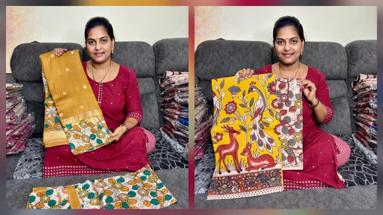 Kalamkari Dress Materials Mangalagiri Pattu Sarees || Akki Latest Collections ||