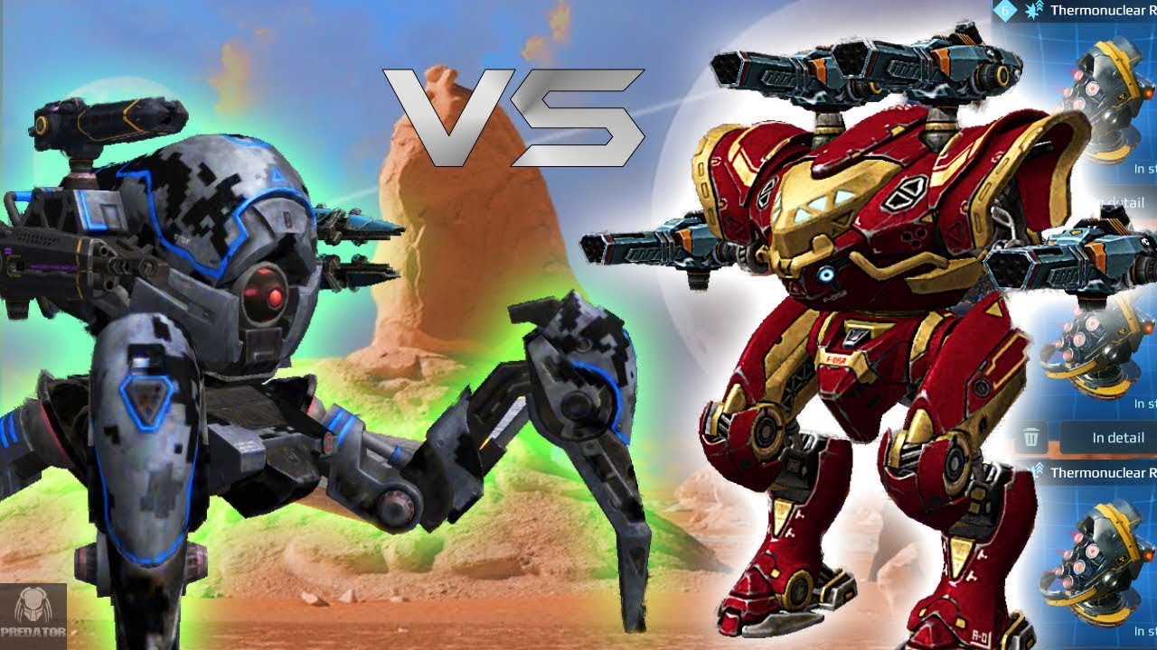 MAX Spectre Storm vs MAX Invader | Burning Through 500,000hp | War Robots
