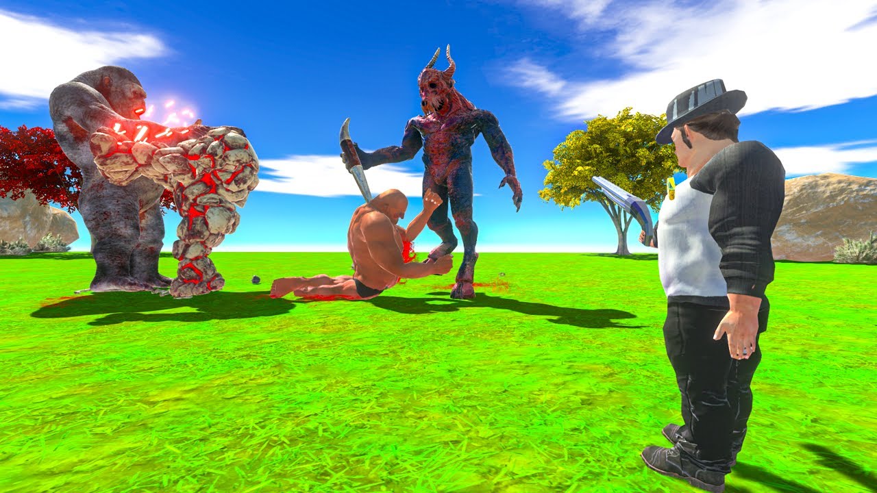 SHERIFF SLOW MO and his FRIENDS AGAINST INFERNAL NEIGHBORHOOD ARBS Animal Revolt Battle Simulator