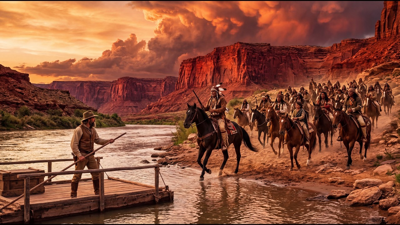 When a Ferryman Hid an Apache Boy From the Cavalry — Riders Covered the Riverbank at Sunrise
