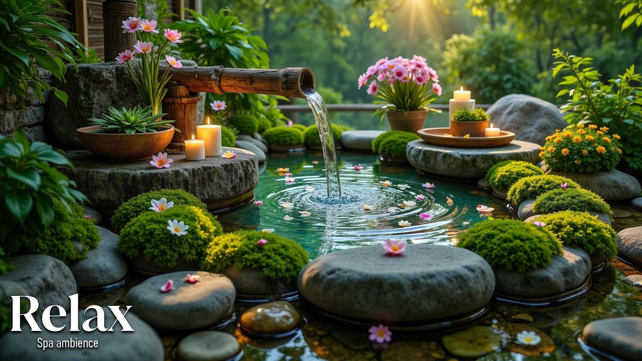 Soothing Relaxation Music with Water Sounds 🌿 Relieve Stress, Anxiety and Depression, Deep Sleep