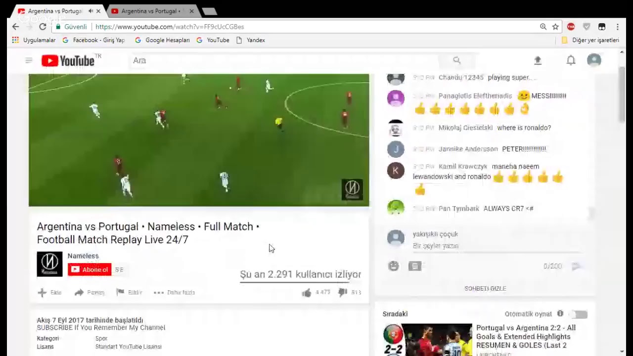 Argentina vs Portugal &bull; Nameless &bull; Full Match &bull; Football Match Replay Live 24/7