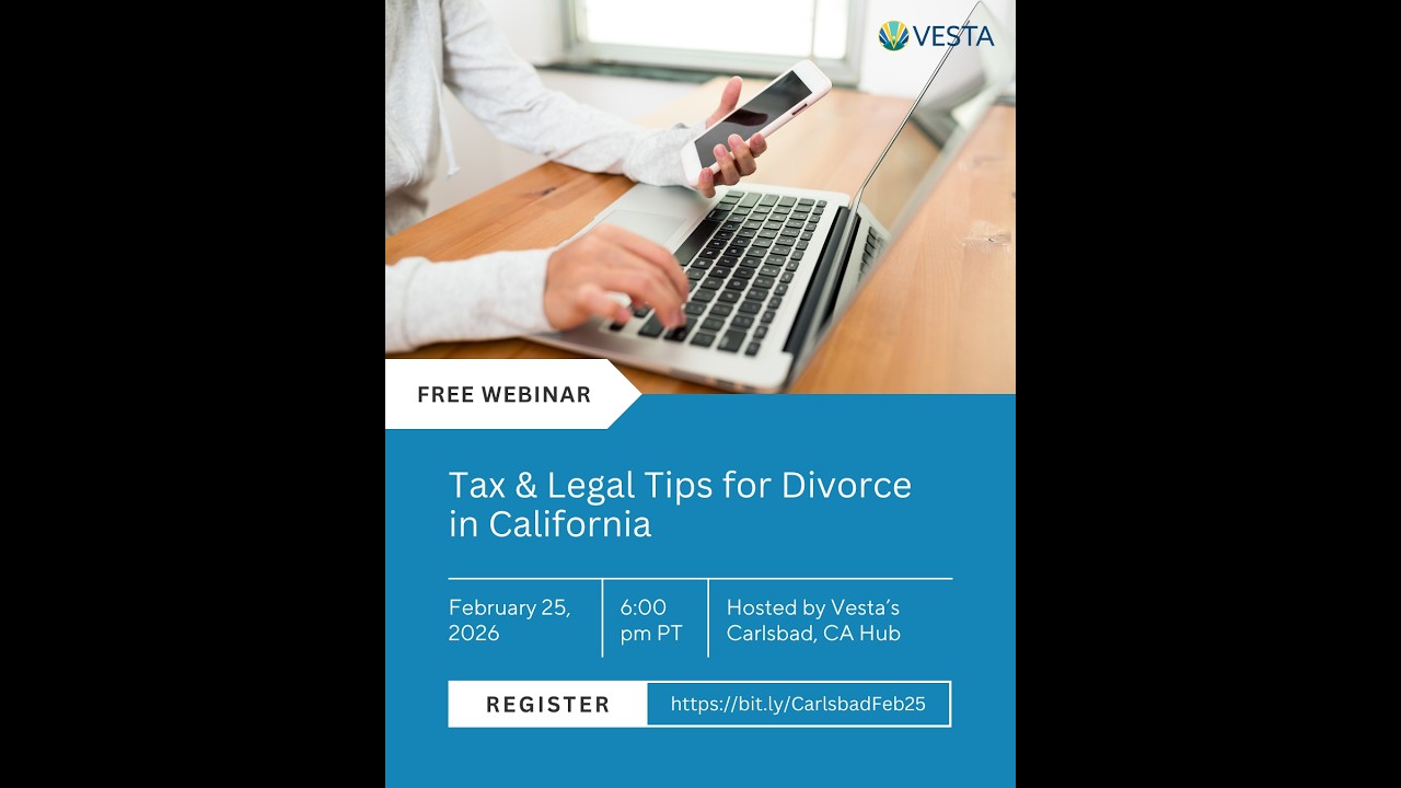 Tax and Legal Strategies in California Divorce | Carlsbad Hub Panel