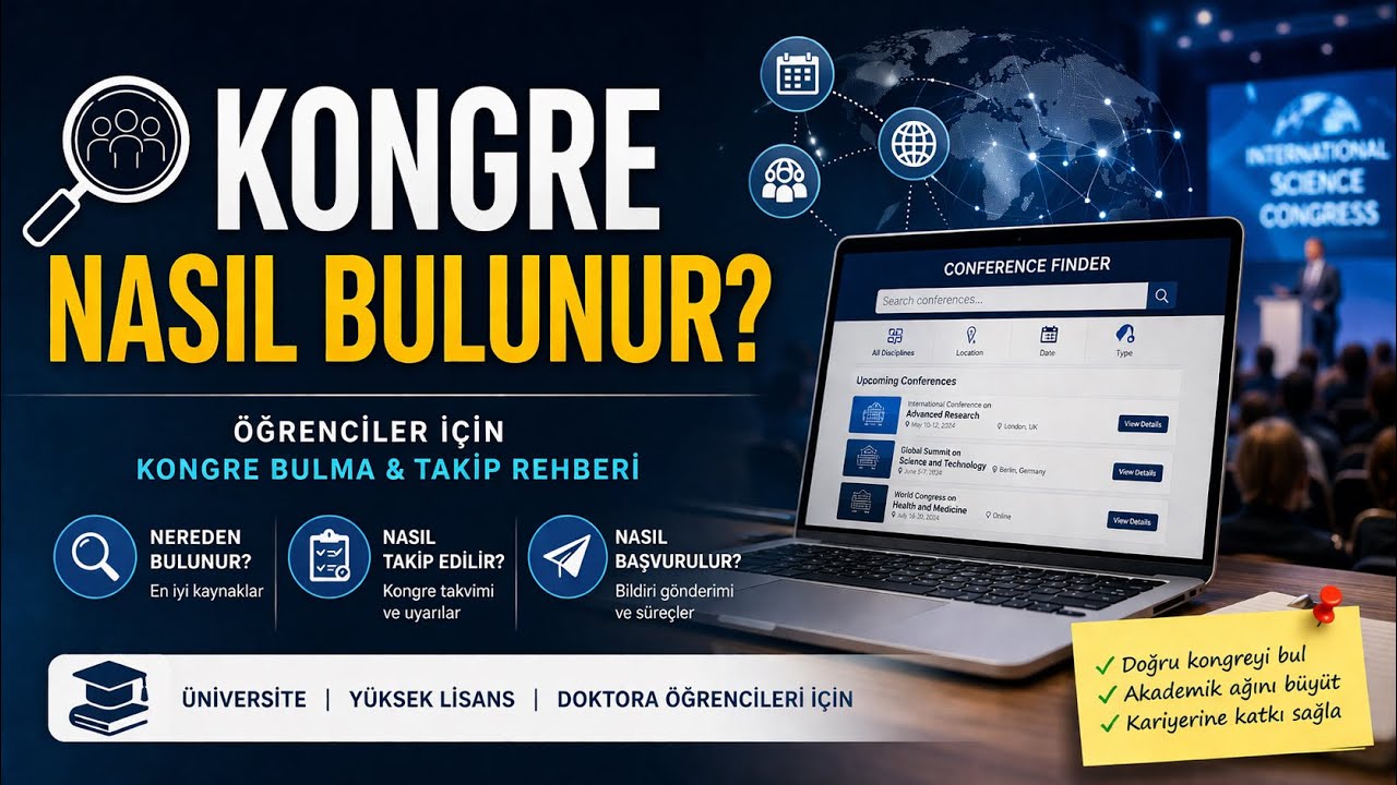 NASIL KONGRE BULUNUR ? // KONGRE BULUCU // ULUSAL VE ULUSLARARASI TÜM KONGRELER BURADA