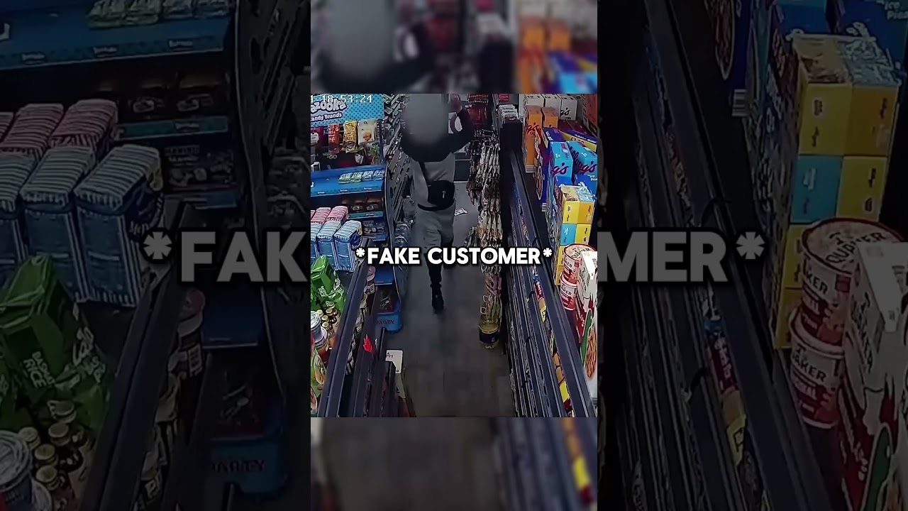 Shopkeeper Traps Robbers With Machete