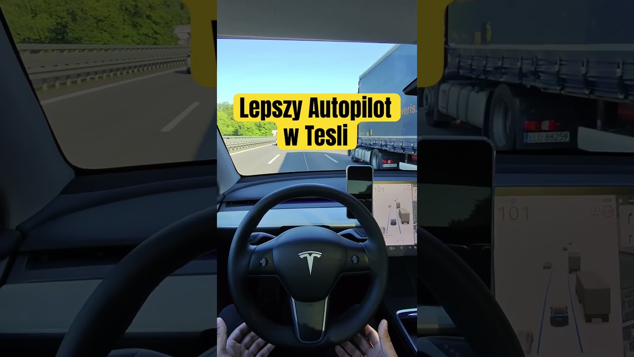 Poprawiony autopilot w Tesli - odkryj kamerę! #samochodyelektryczne #tesla