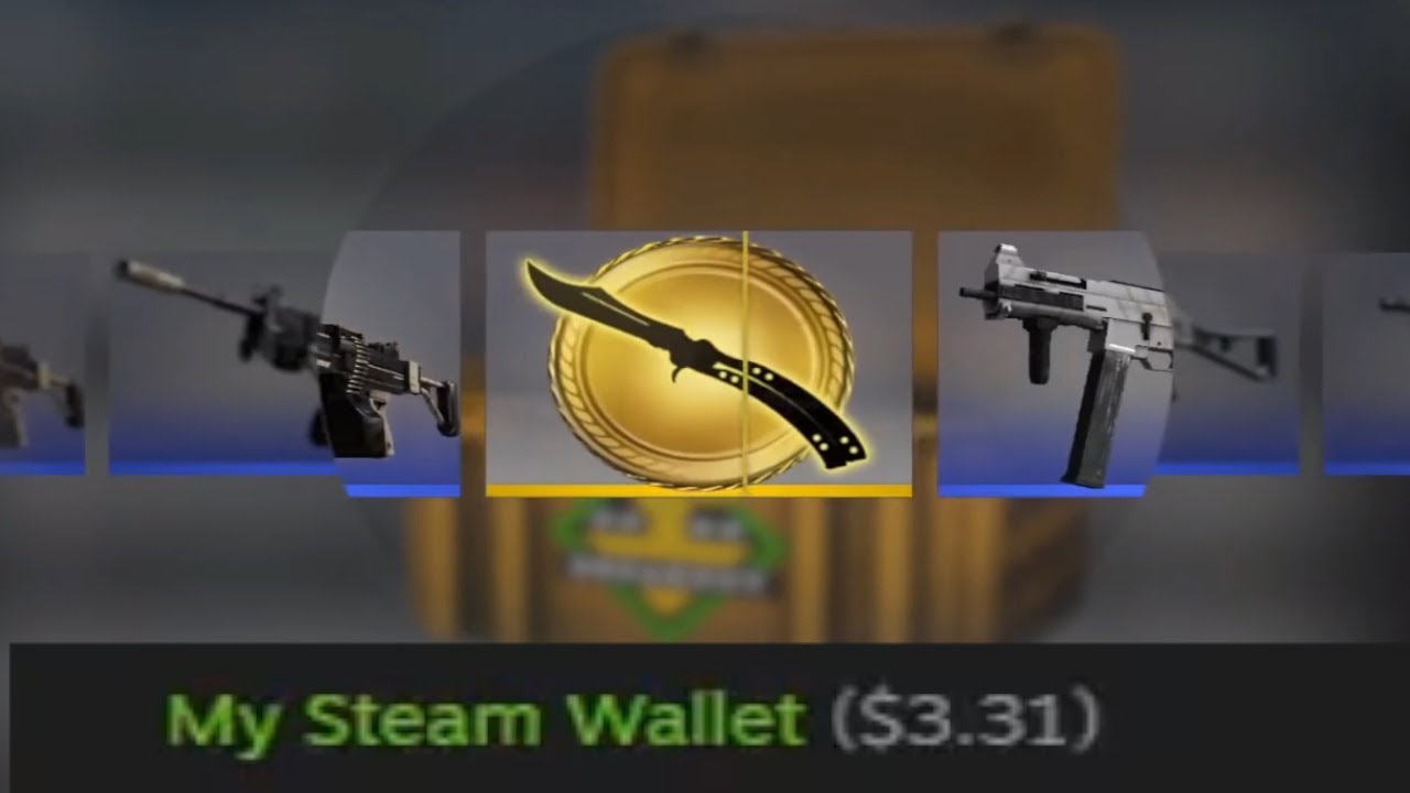 Zostały mu 3$ na steamie... *OTWORZYŁ SKRZYNKE*