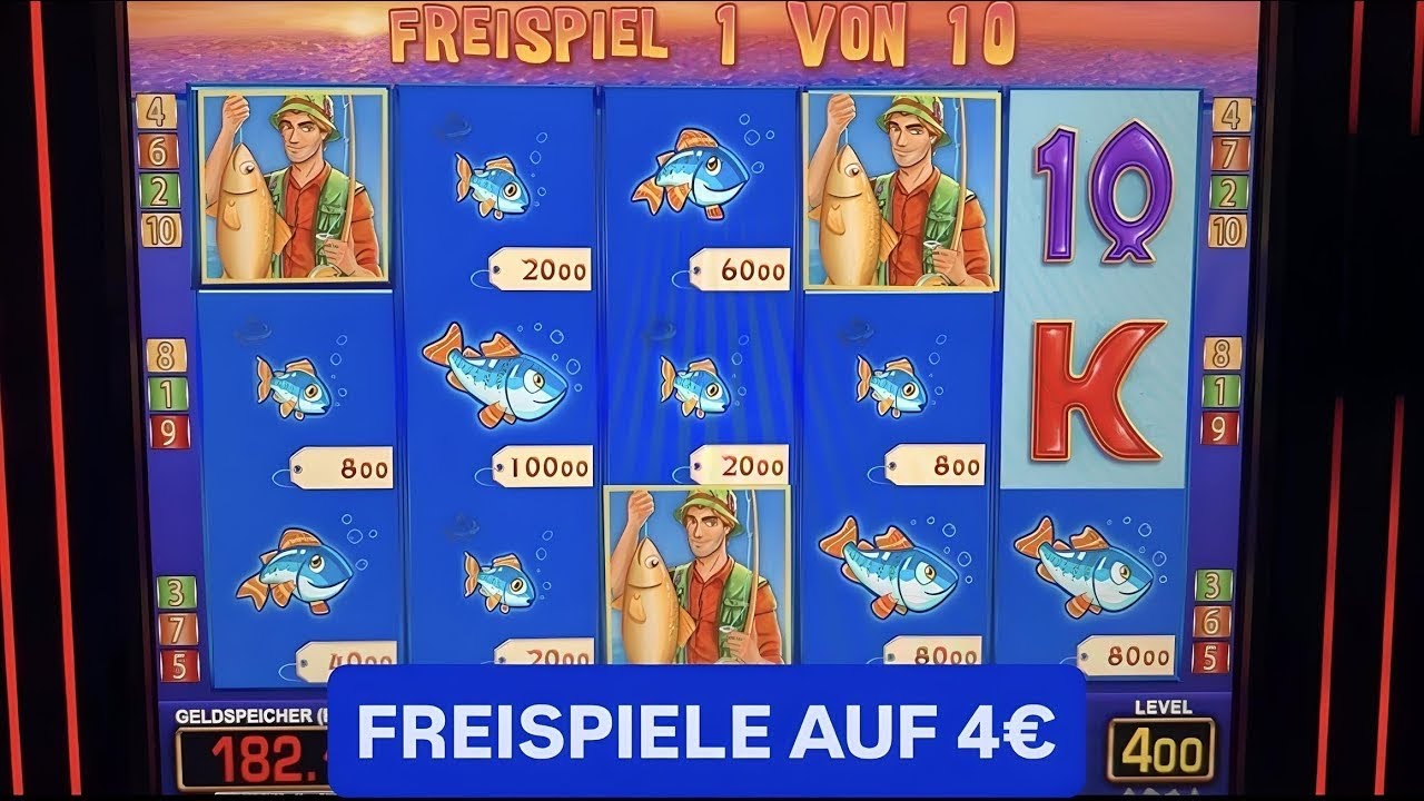 Fishin Frenzy 4 Euro 🐟 VIELE Freispiele MEGA GEWINN 💰 Automat Spielhalle Spielothek