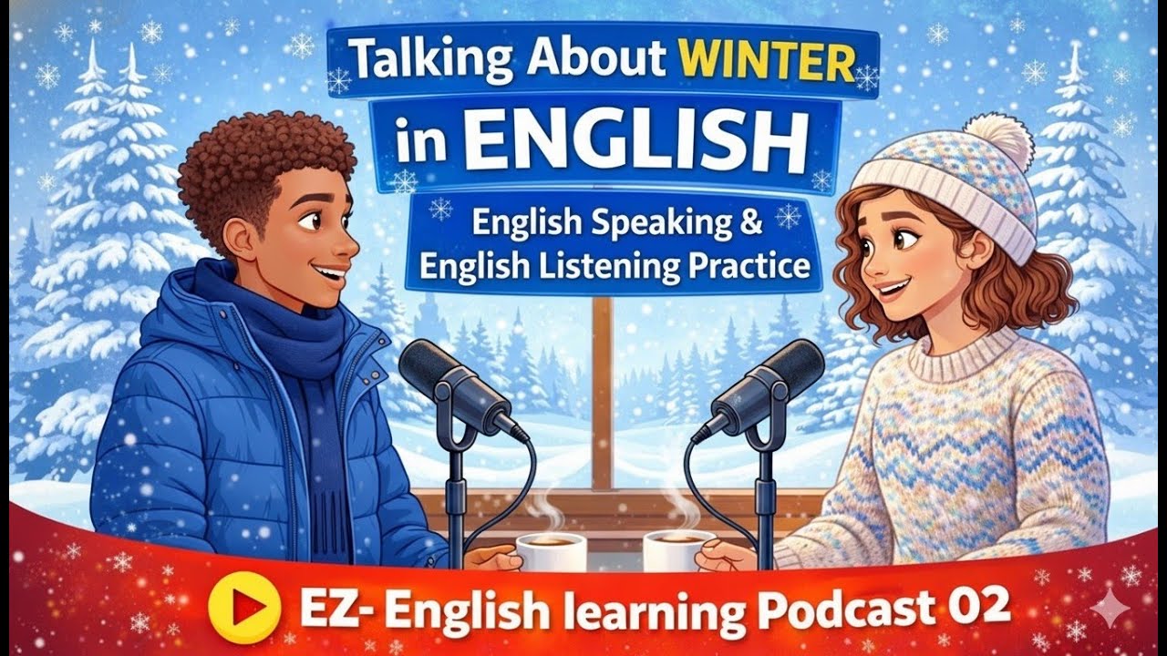 Talking About Winter in English ❄️ | English Speaking & Listening Practice | EZ-English Podcast 02