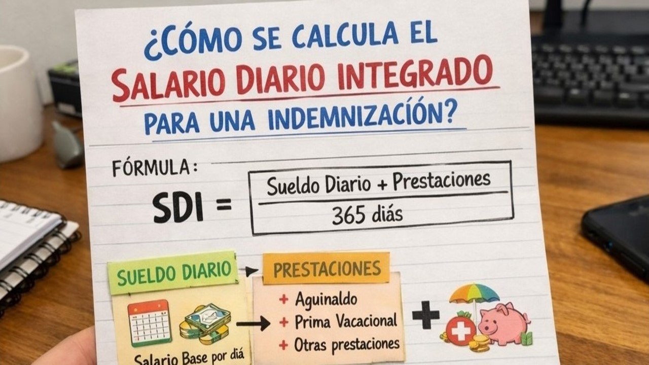 COMO SE CALCULA EL SALARIO DIARIO INTEGRADO - EN MATERIA DE INDEMNIZACIÓN O LIQUIDACIÓN LABORAL