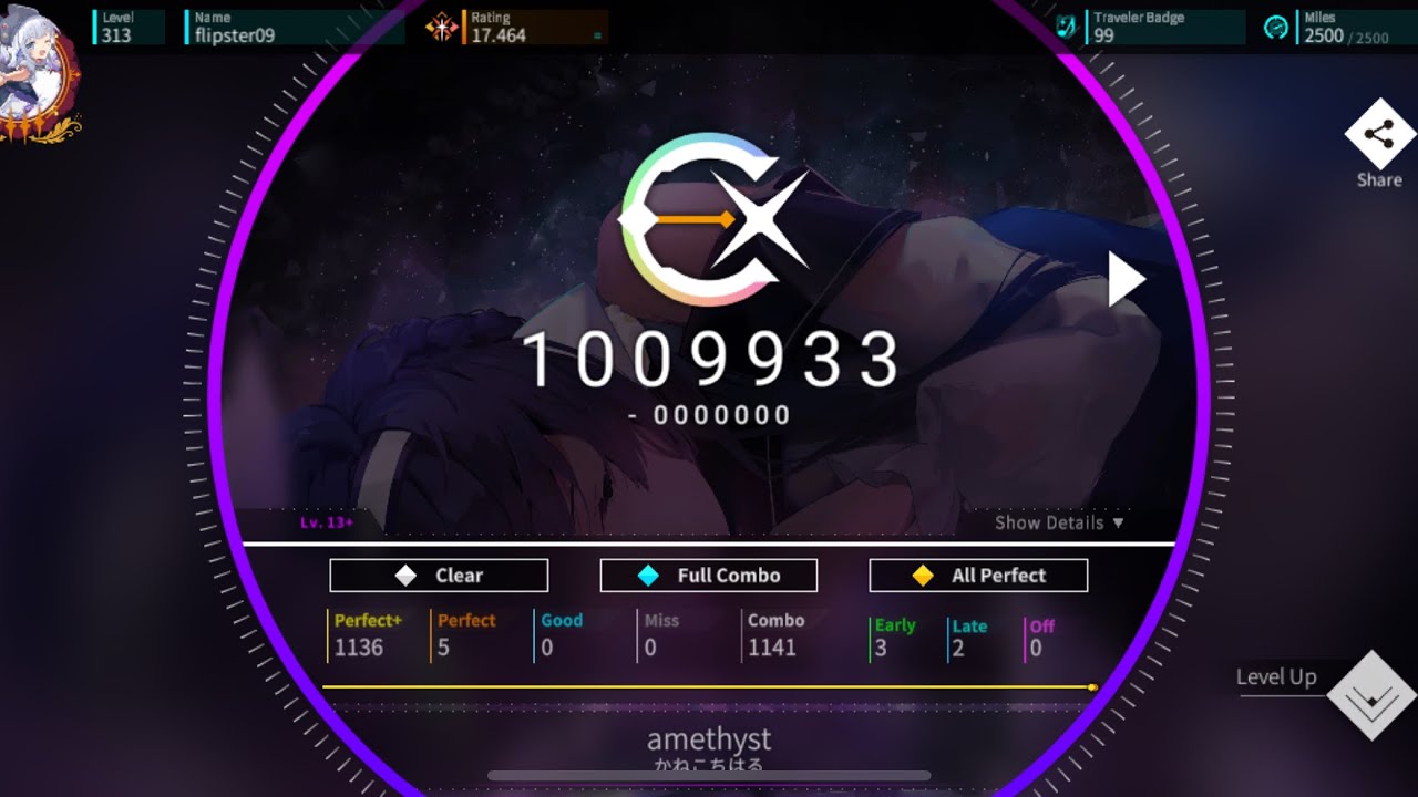 amethyst by かねこちはる (Lv.13+ all perfect) - rotaeno translucent