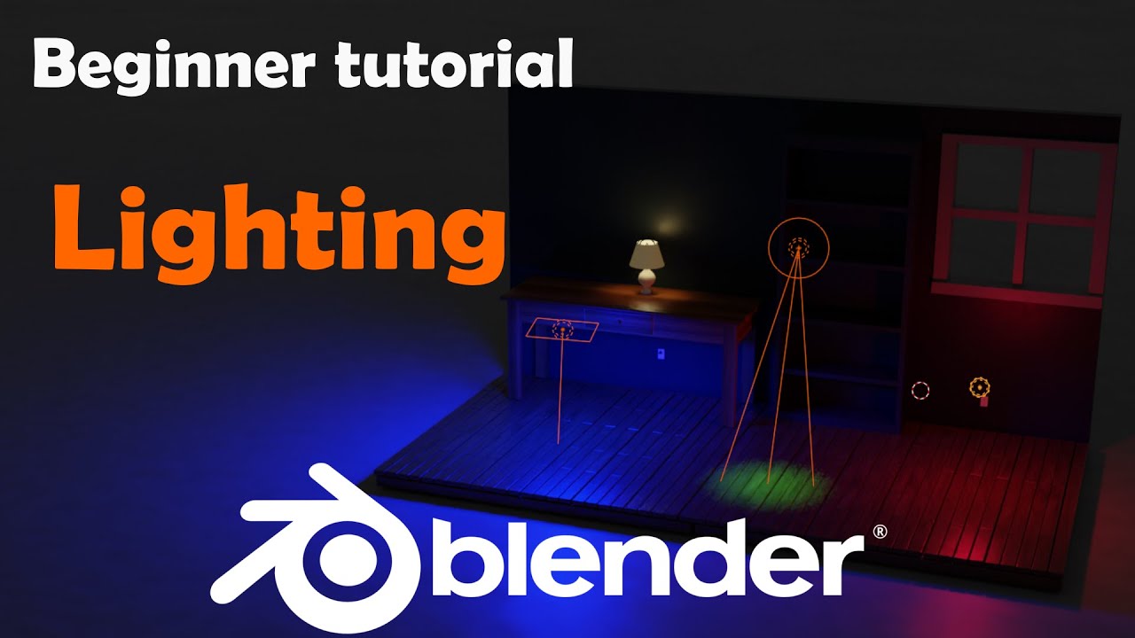 Blender Beginner Tutorial: Lighting in about 10min