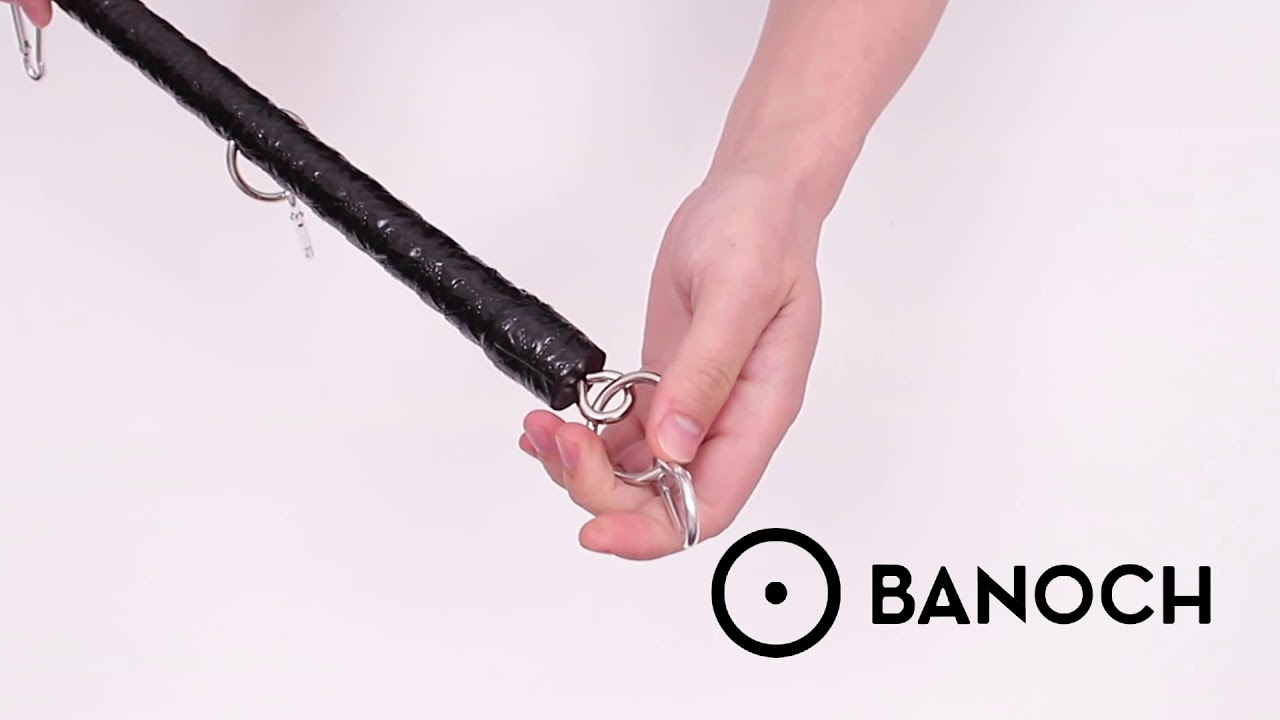 Banoch | Spreidstang black glossy  | spreader bar bondage   50 cm