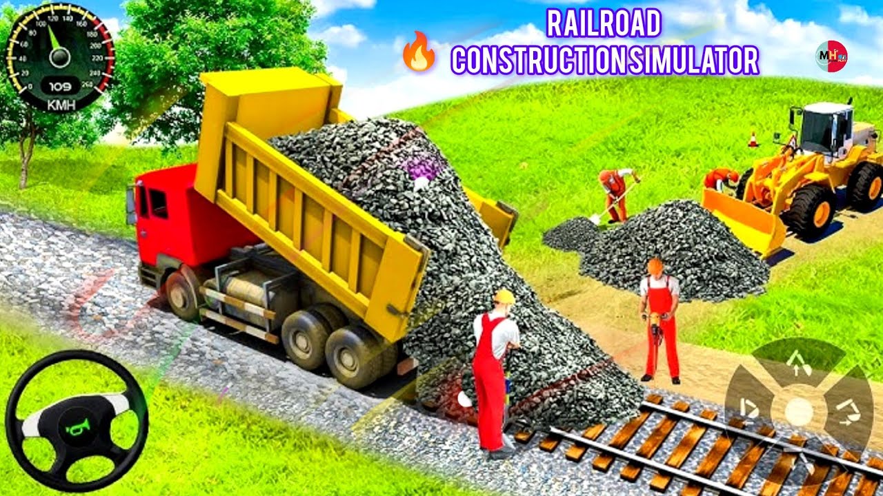 Train Track Builder Simulator - City Construction JCB Game 3D - Android Gameplay #games #gameplay 