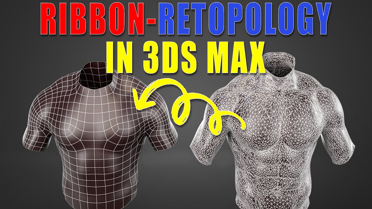 Topology Hard Surface: Retopology and Ribbon In 3ds Max || N&deg;_210