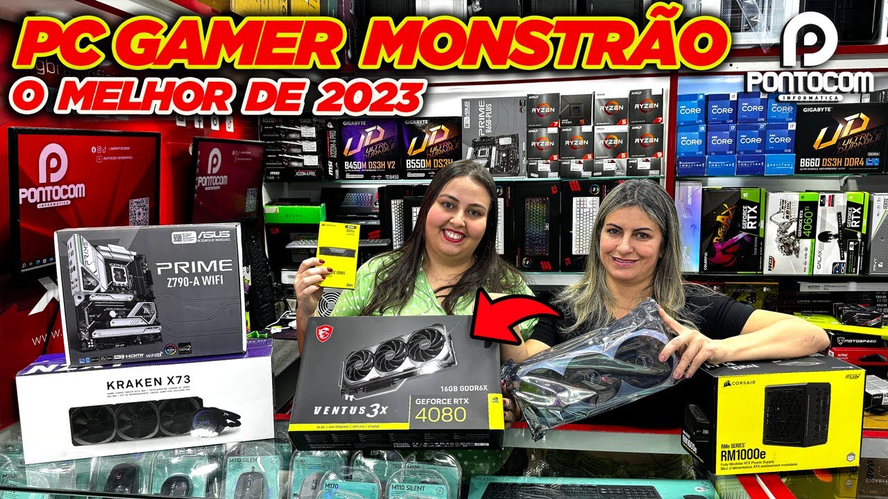 PC GAMER MONSTRÃO PLACA RTX4080 - PONTOCOM INFORMÁTICA