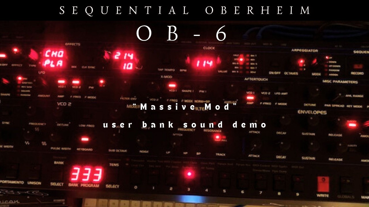 Sequential 02 : Oberheim OB-6 Sound Demo : 