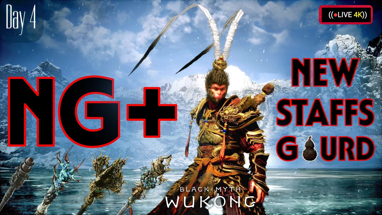 Day 3 Continue.. (🔴LIVE 4k ) FINISHING CHALLENGE AND NG+ RUN - [ BM: WUKONG ]