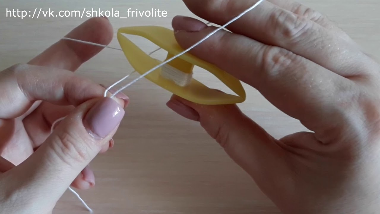 Как сплести узел фриволите челноком как сделать кольцо фриволите