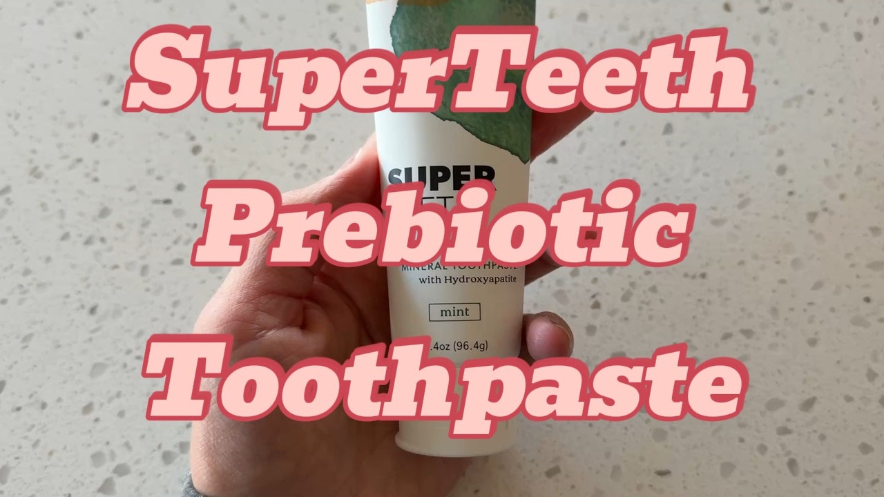 SuperTeeth Hydroxyapatite, Fluoride-Free Toothpaste with Prebiotics & Xylitol | Remineralizing