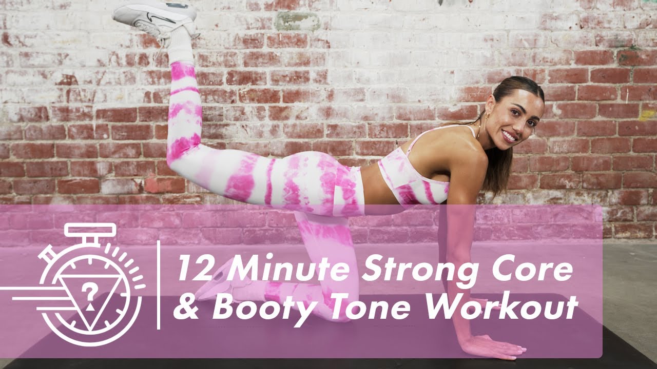 12 Minute Strong Core & Booty Tone Workout with Sami Clarke | #GUESSActive