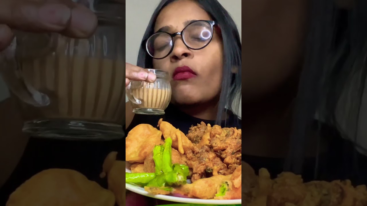Meri pahali Mohabbat chai hai tag your tea lovers chai and pakode mukbang#viral#mukbang#100#asmr