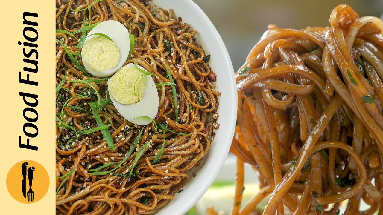 Green Chilli Oil Egg Noodles Recipe by Food Fusion