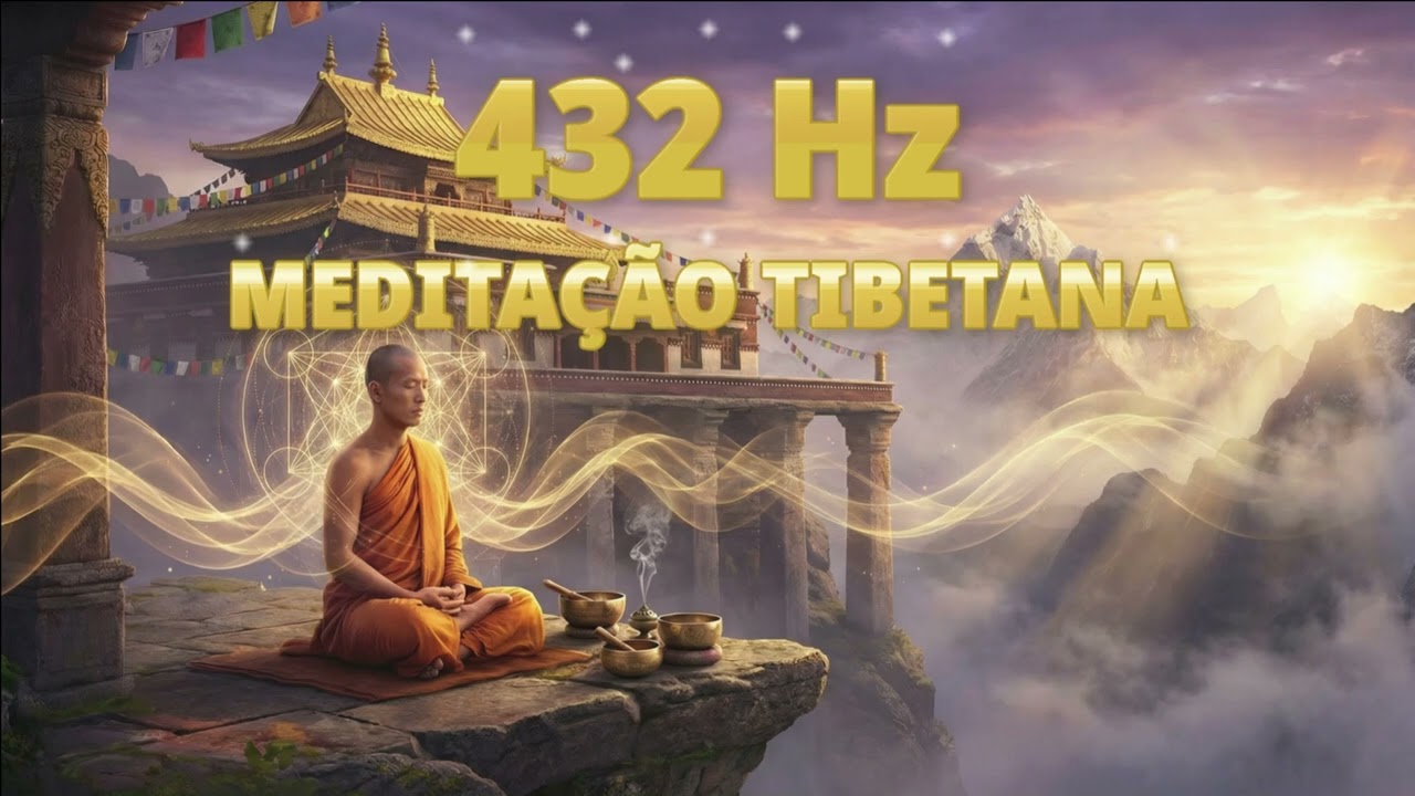 FREQUÊNCIA 432 Hz - MEDITAÇÃO TIBETANA PROFUNDA com Cantos Budistas e Tigelas Cantantes