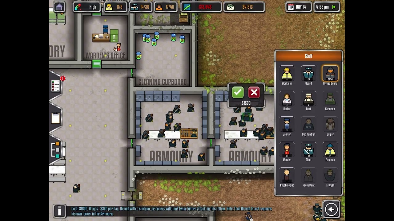 Prison Architect New Armory & Dormitories