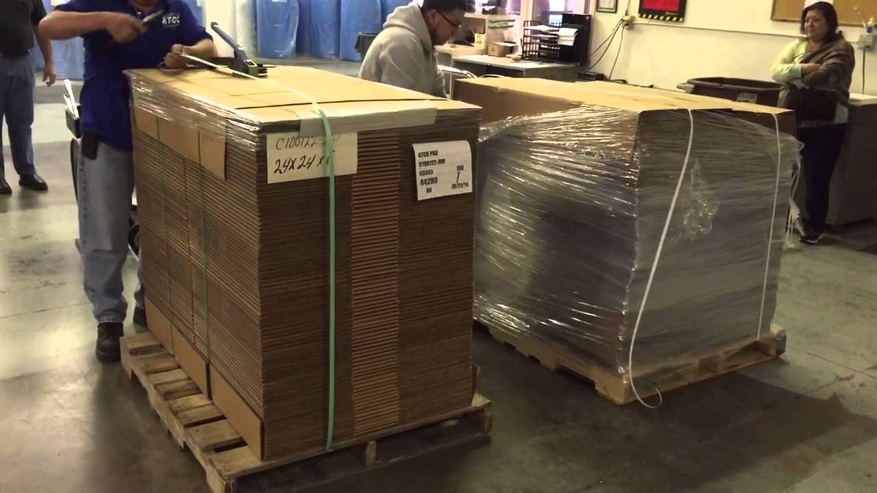 ATCO Packaging Pallet Strapping- Manual vs Machine