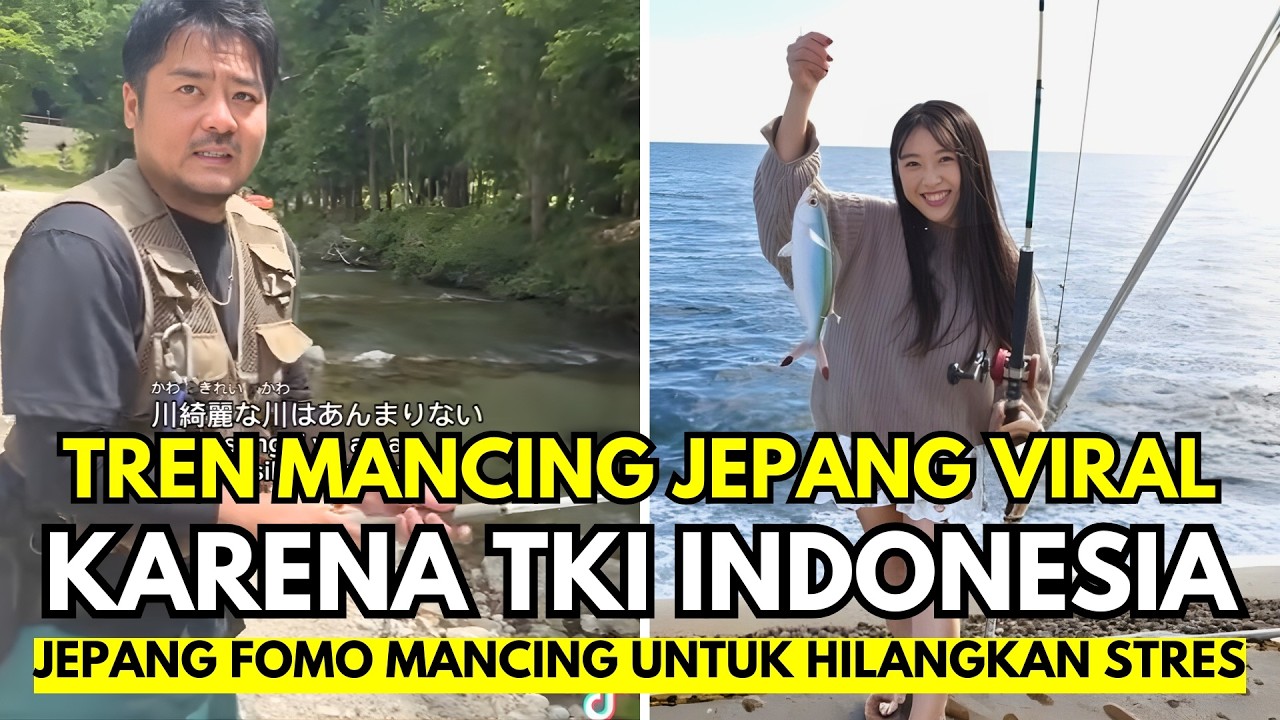 Viral di Jepang! Orang Indonesia Mancing di Sungai, Warga Lokal Ikutan