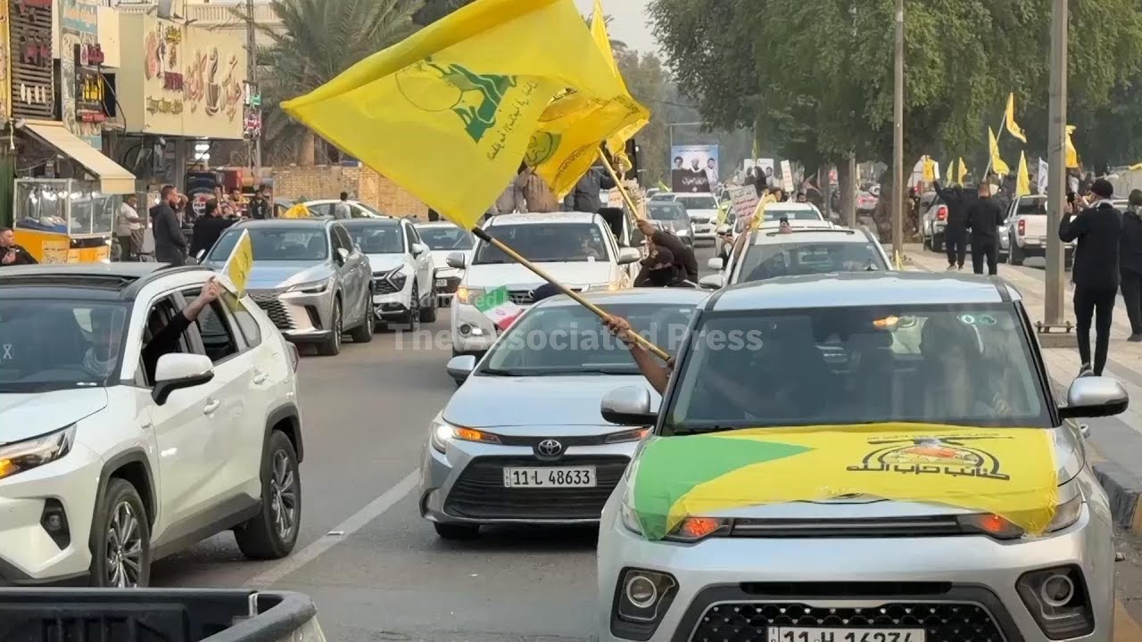 Hezbollah supporters protest in Baghdad over terror designation that was later retracted