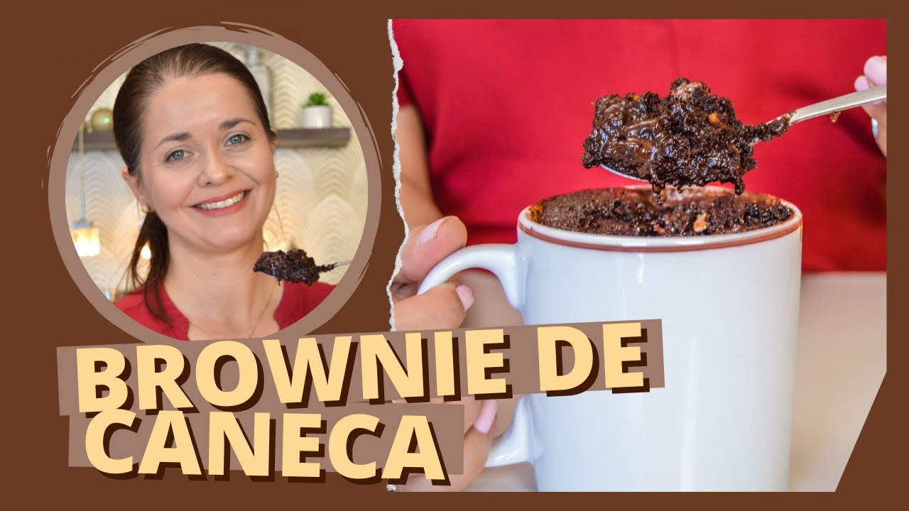 A RECEITA MAIS FÁCIL E RÁPIDA DE BROWNIE DE CANECA | Coloca tudo na caneca e só 1min no microondas😱