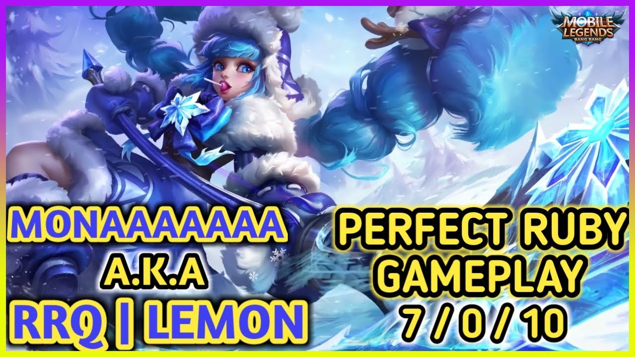 CARA MENJADI PRO PLAYER RUBY BY RRQ LEMON | CARA MAIN RUBY MOBILE LEGEND | TUTORIAL RUBY RRQ LEMON