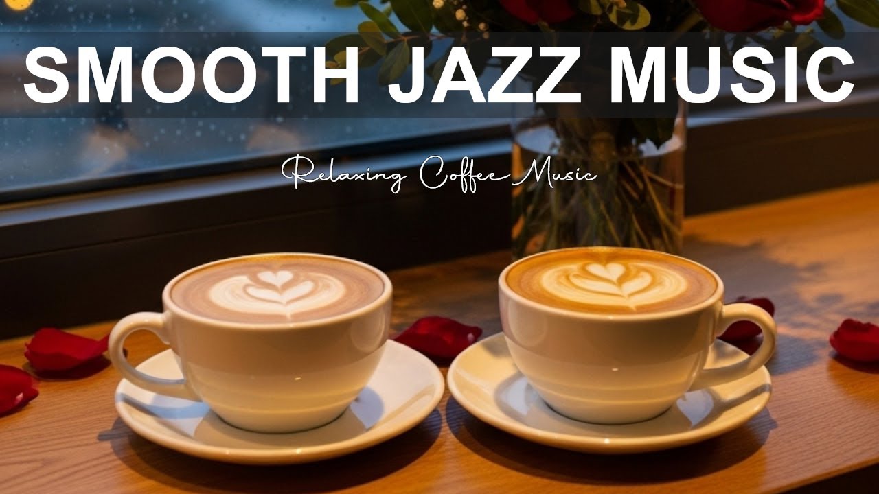 Smooth Jazz Music☕ Coffee Shop Ambiance | Positive Bossa Nova Instrumental for Feeling Relaxing.