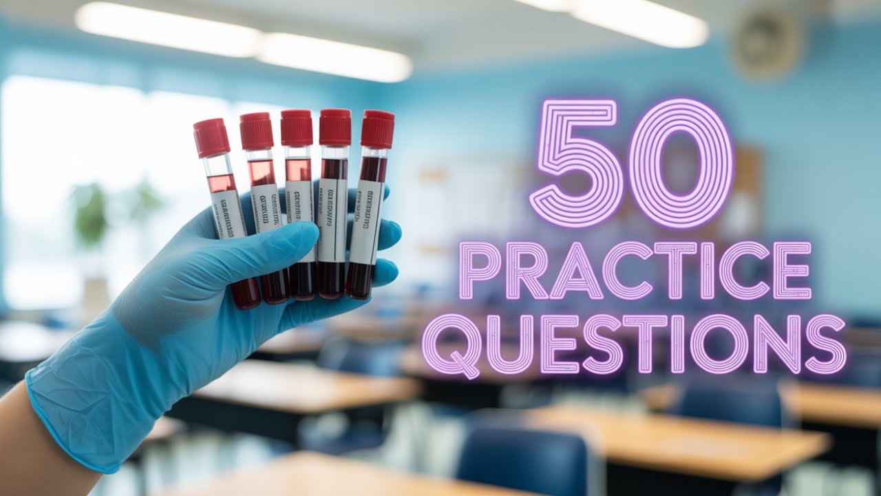 Phlebotomy Certification Practice Test 🩸 | 50 Questions to Help You Pass!