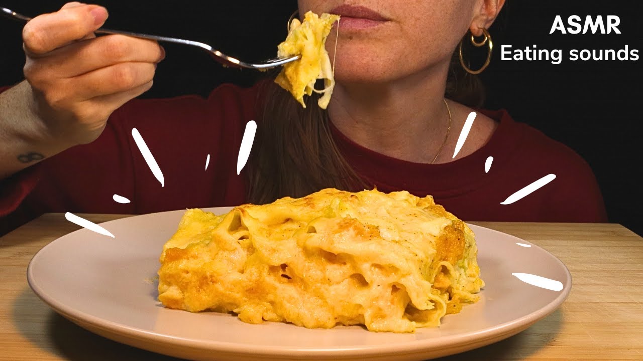 ASMR | PUMPKIN LASAGNA MUKBANG | EATING SOUNDS