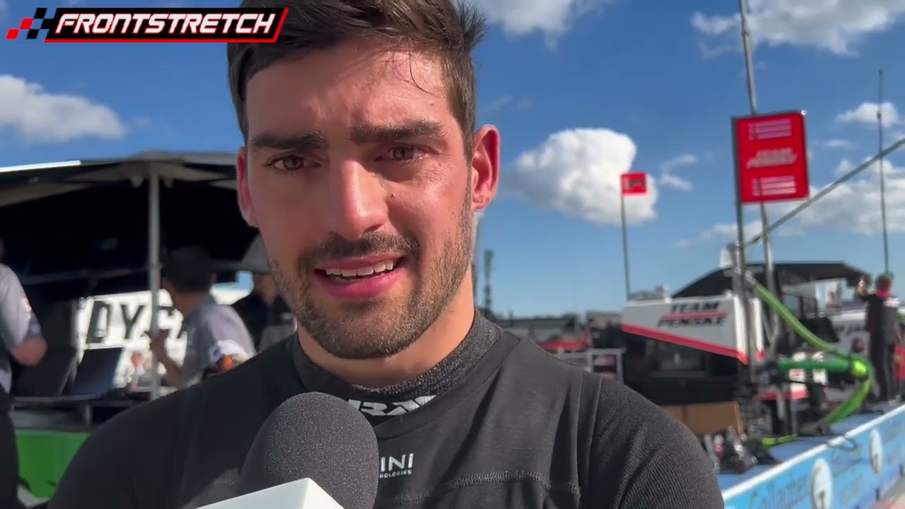 Rinus Veekay Reacts to Top 10 at Milwaukee