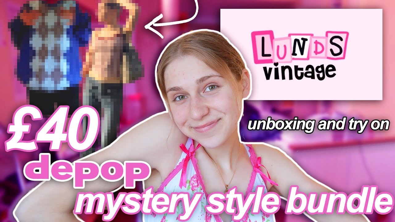 I GOT A £40 MYSTERY STYLE BUNDLE FROM DEPOP! (unboxing & try on)
