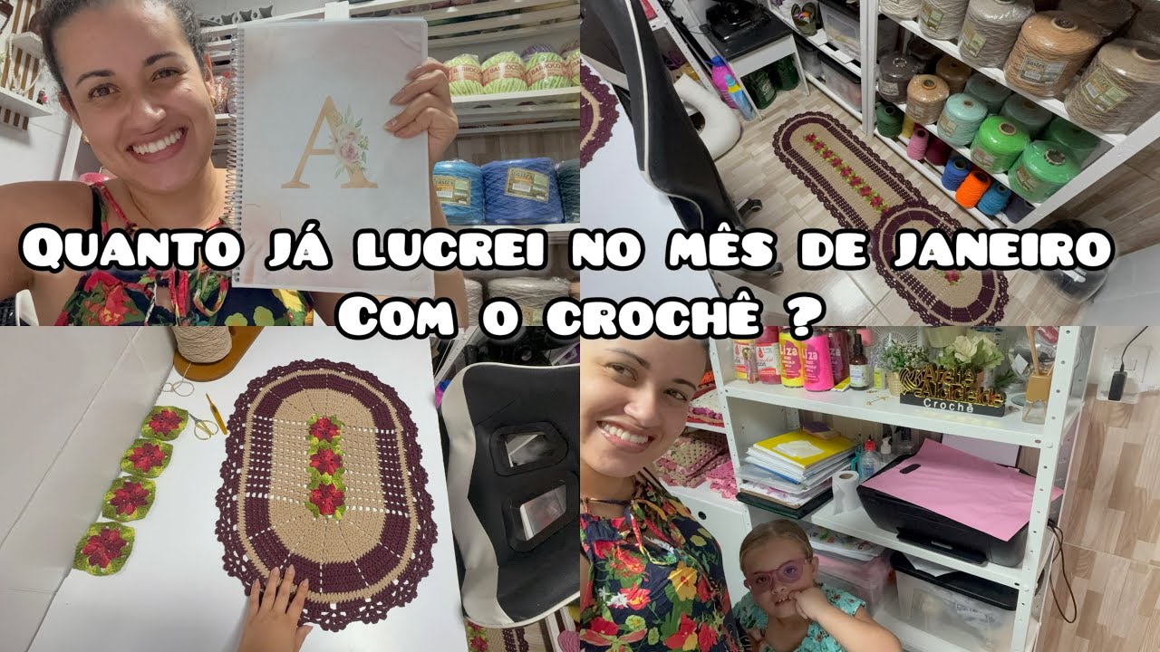 Rotina da crocheteira + Produção de crochê 👏🏻❤️