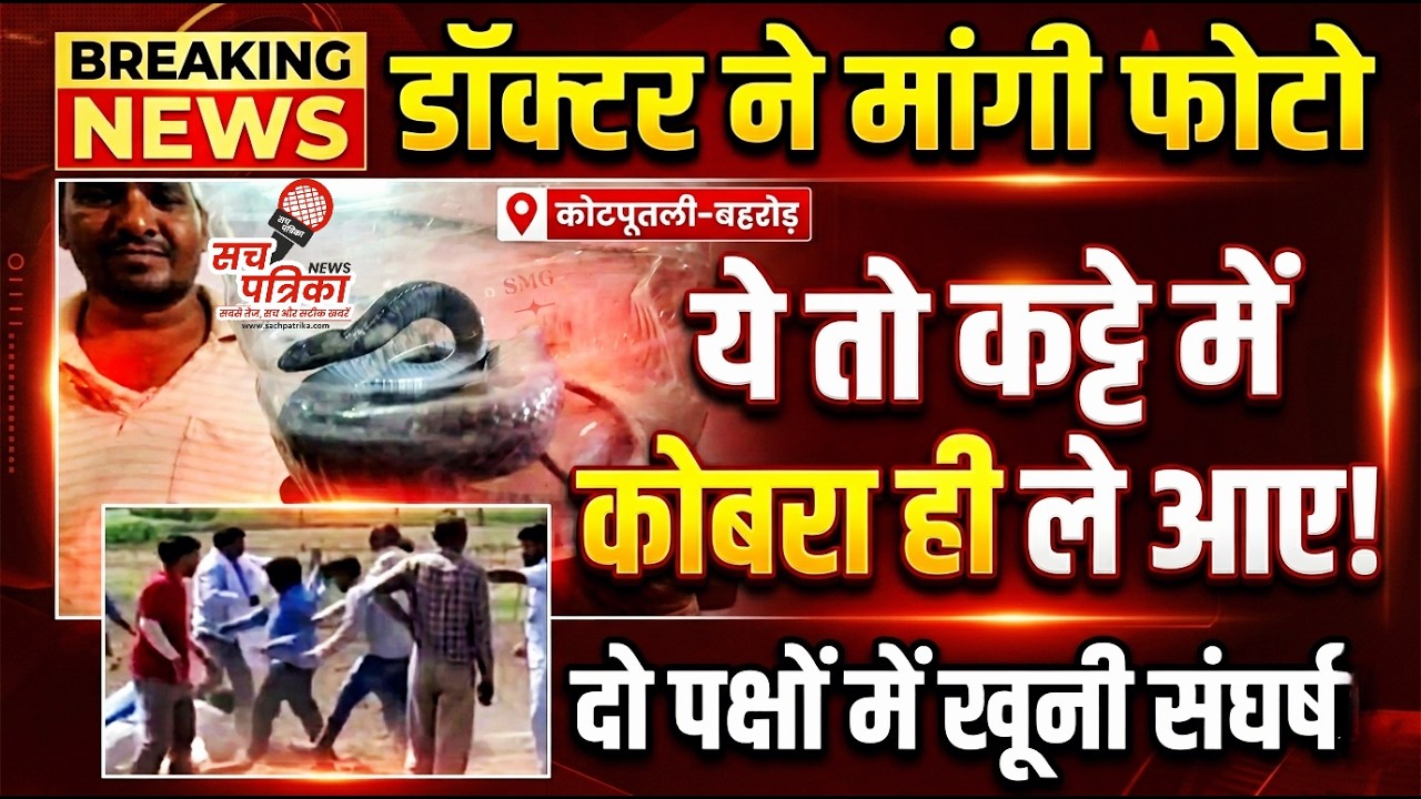 अस्पताल में कट्टे में कोबरा देख उड़े होश! | स्टेडियम में मिली लाश | Kotputli Behror News