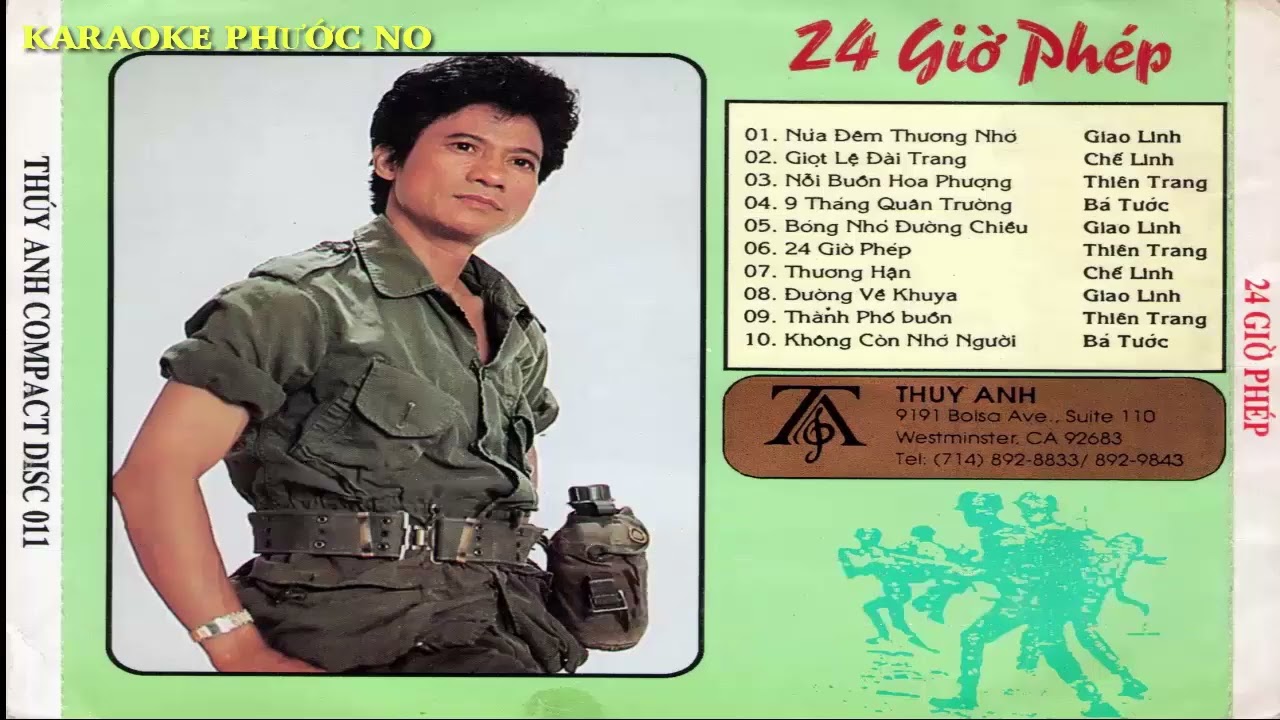 KARAOKE VÙNG TRƯỚC MẶT   CHẾ LINH
