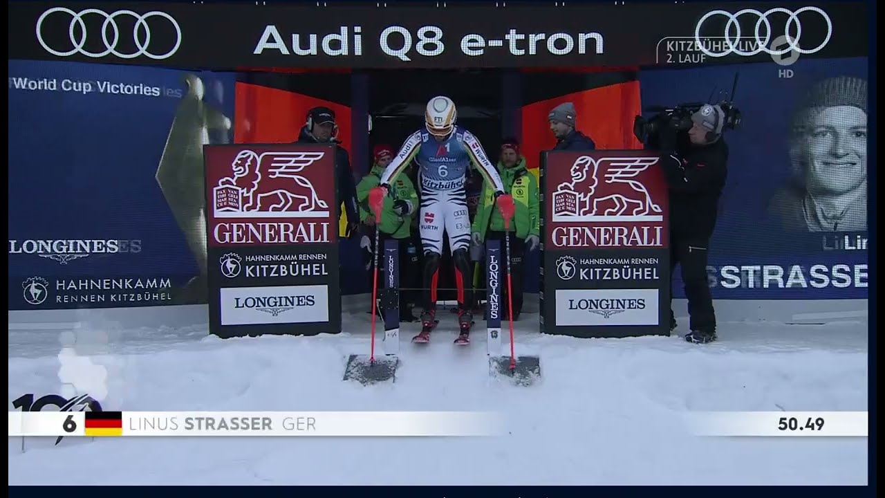Linus Strasser Kitzb&uuml;hel, Slalom der Herren 2.Lauf