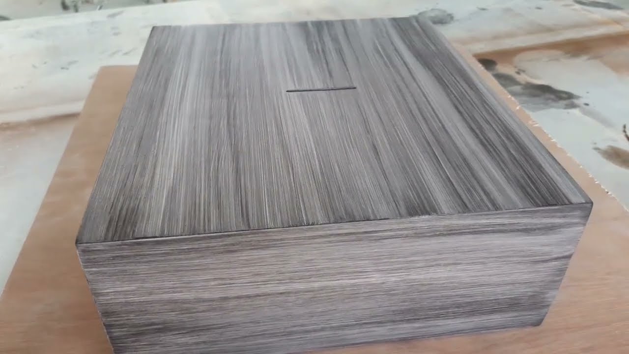 como hacer el patinado en mdf, paso a paso ( técnica para obtener un acabado rayado ) tipo melamina