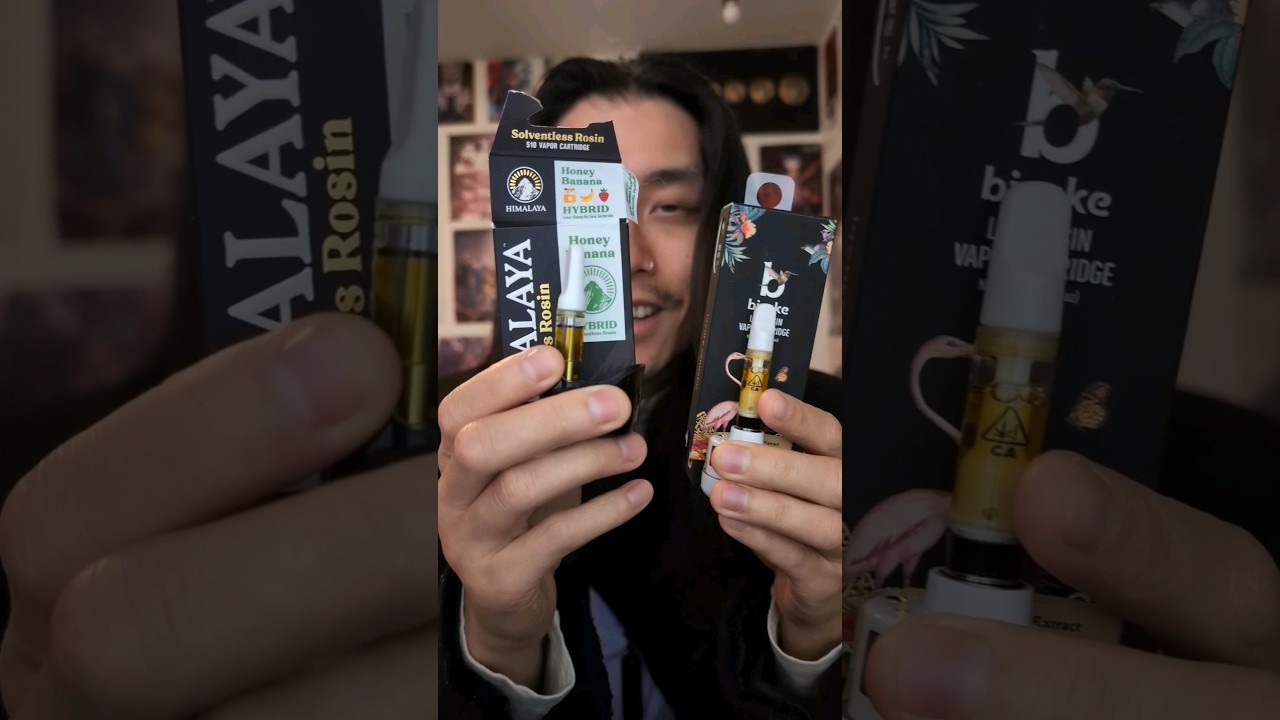 Double blinker off live resin and live rosin carts